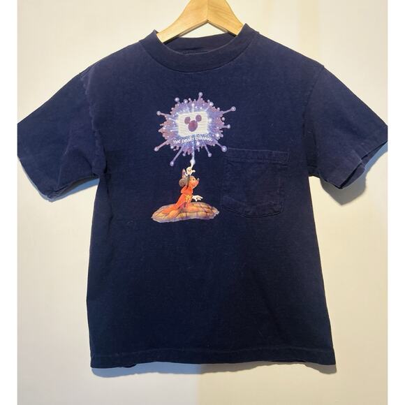 Vintage‎ Disney Channel Mickey Shirt Medium Woman’s Shirt 90s Disney - Picture 1 of 4